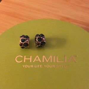 Set of teal Chamilia charms